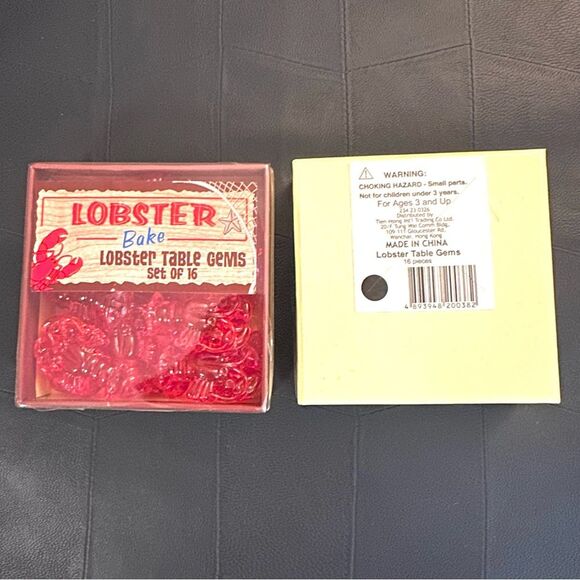 NIB Lobster Bake Table Gems Set of 16 - Picture 3 of 3
